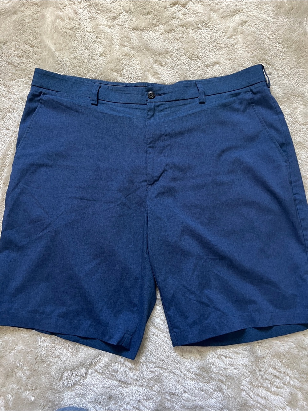 Grand Slam Men's Blue Flat Front Golf Shorts